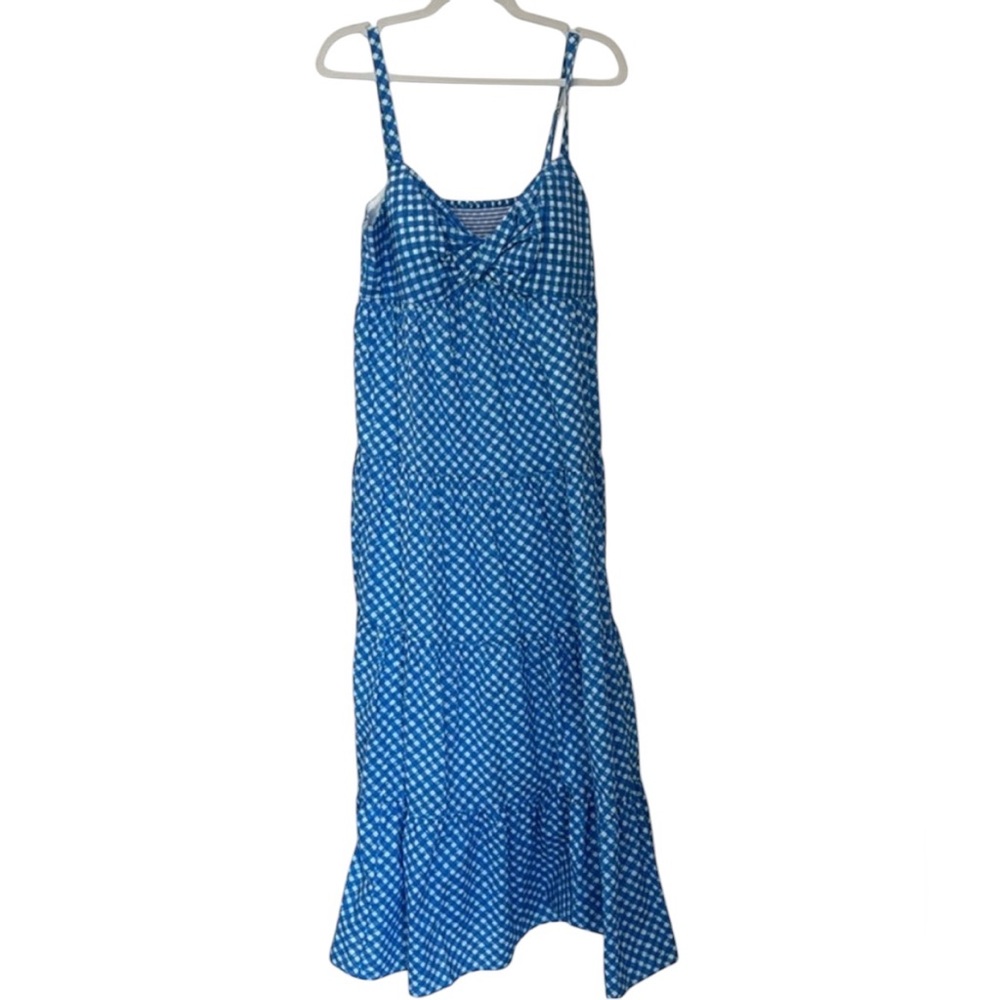 Lilly Pulitzer Shylee Cotton Maxi Dress Boca Double Checking Maxi Polka Dot - Picture 13 of 14
